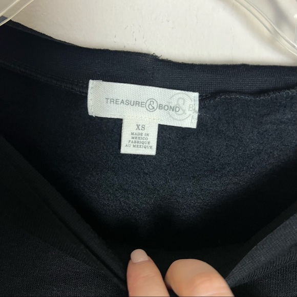 NWT Treasure & Bond Raw Edge Oversized Pullover Sweatshirt - Picture 8 of 10